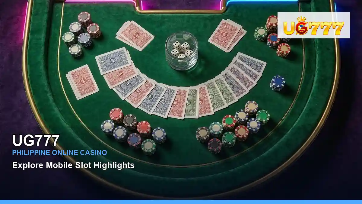 UG777 live casino table games featuring an adult Filipina casino host with a studio behind scenes composition — view 2