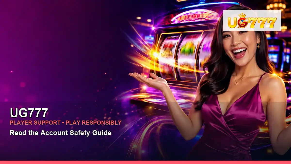 UG777 UG777 lottery information for Philippine users scene with celebratory free spins slot games for players in the